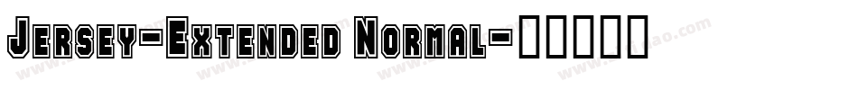 Jersey-Extended Normal字体转换